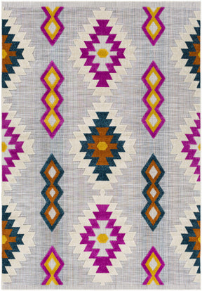 Alburg Southwestern Magenta Outdoor Carpet - Clearance - Ornate Home