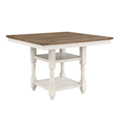 Alburgh Tobacco Brown / Antique White 5-piece Dinig Table Set - Ornate Home