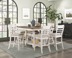 Alburgh White Counter Height Chair (Set of 2) - Ornate Home