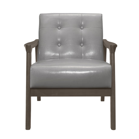 Alby Gray Accent Chair - Ornate Home