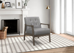 Alby Gray Accent Chair - Ornate Home