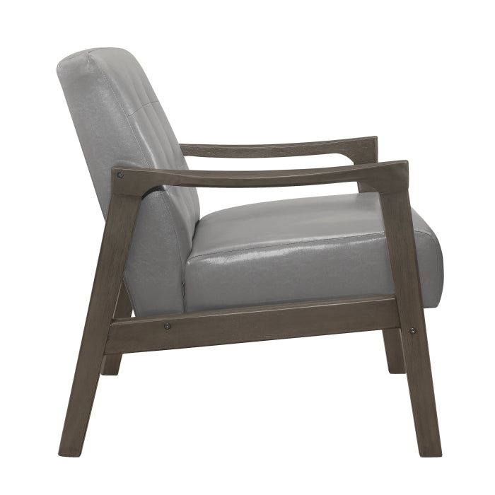 Alby Gray Accent Chair - Ornate Home