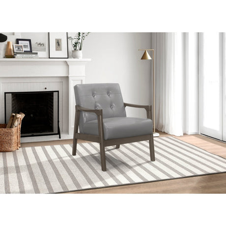 Alby Gray Accent Chair - Ornate Home