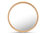 Alcott Oak Large Round Mirror - Ornate Home