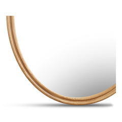 Alcott Oak Oval Mirror - Ornate Home