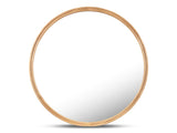 Alcott Oak Round Small Mirror - Ornate Home