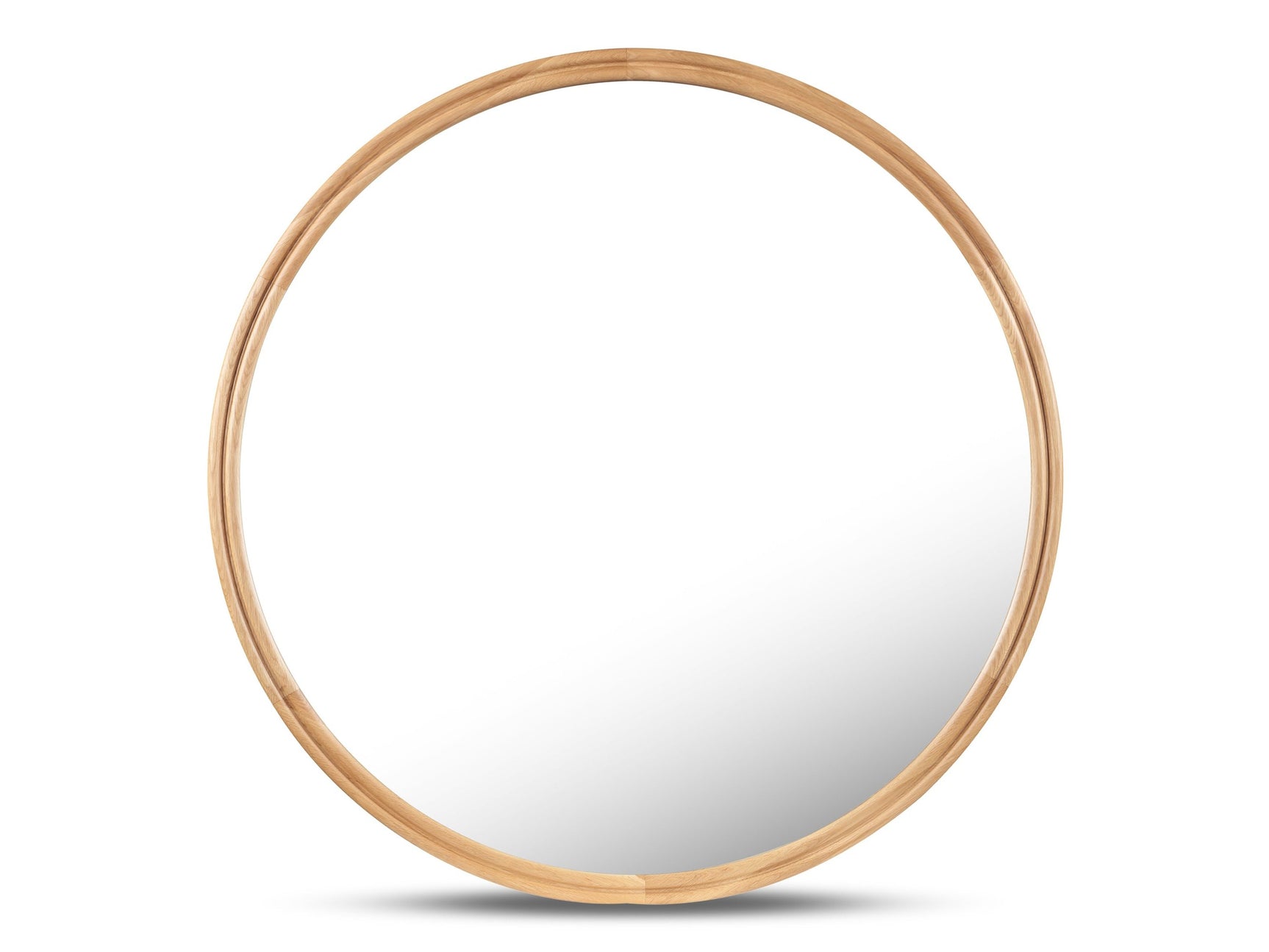 Alcott Oak Round Small Mirror - Ornate Home