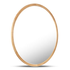 Alcott Oak Round Small Mirror - Ornate Home