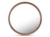 Alcott Walnut Large Round Mirror - Ornate Home