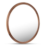 Alcott Walnut Large Round Mirror - Ornate Home
