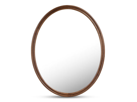 Alcott Walnut Oval Mirror - Ornate Home