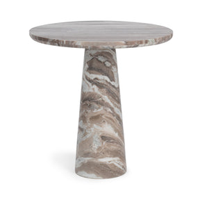 Alcove Milan Taupe 30" Round Dining Table