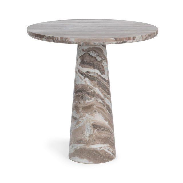 Alcove Milan Taupe 30" Round Dining Table