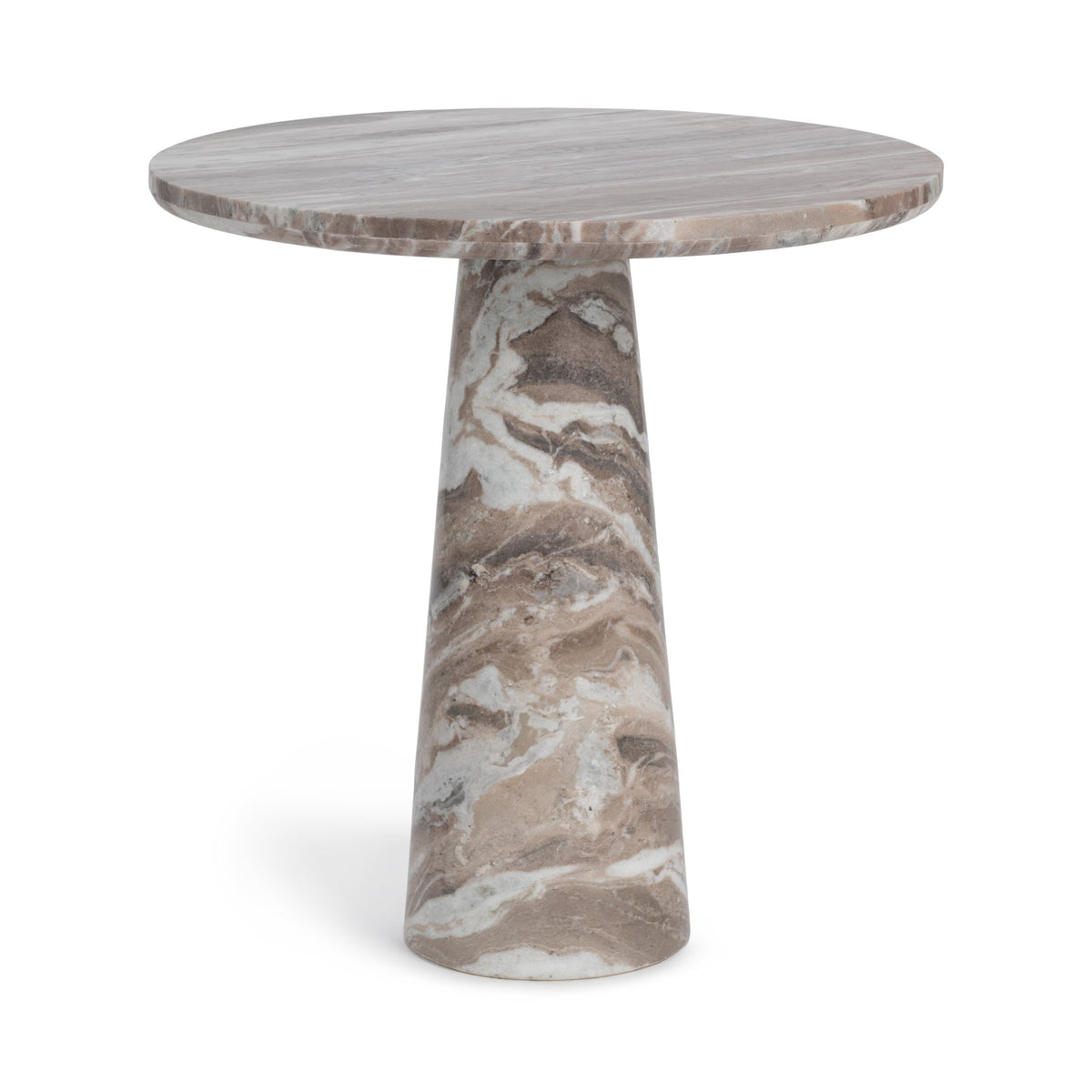 Alcove Milan Taupe 30" Round Dining Table