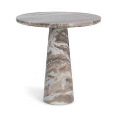 Alcove Milan Taupe 30" Round Dining Table