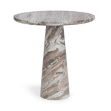 Alcove Milan Taupe 30" Round Dining Table