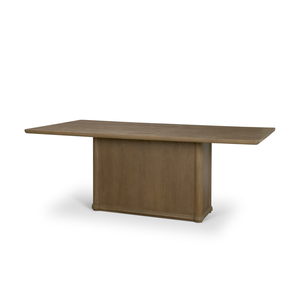 Alden Brown Rectangular Pedestal Dining Table - Ornate Home