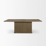 Alden Brown Rectangular Pedestal Dining Table - Ornate Home