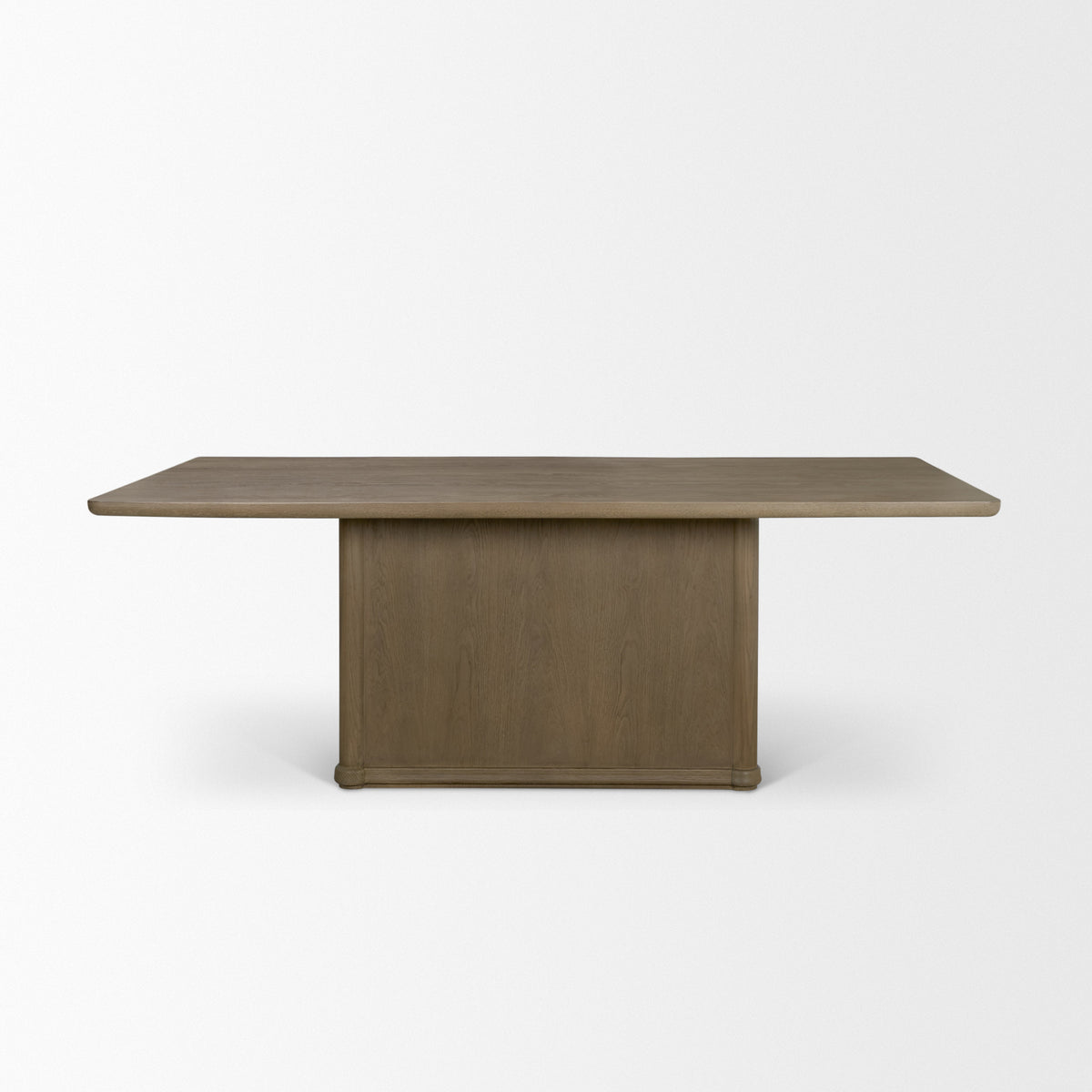 Alden Brown Rectangular Pedestal Dining Table - Ornate Home