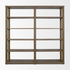 Alden Medium Brown Wood Open Shelving Unit - Ornate Home