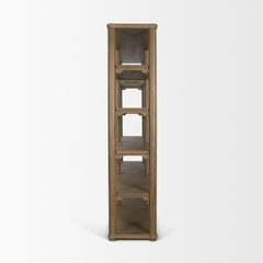 Alden Medium Brown Wood Open Shelving Unit - Ornate Home