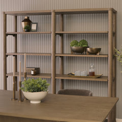 Alden Medium Brown Wood Open Shelving Unit - Ornate Home