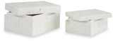 Aldenburg Cream Box (Set of 2) (Online Special Price) - Ornate Home