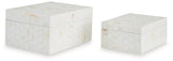 Aldenburg Cream Box (Set of 2) (Online Special Price) - Ornate Home
