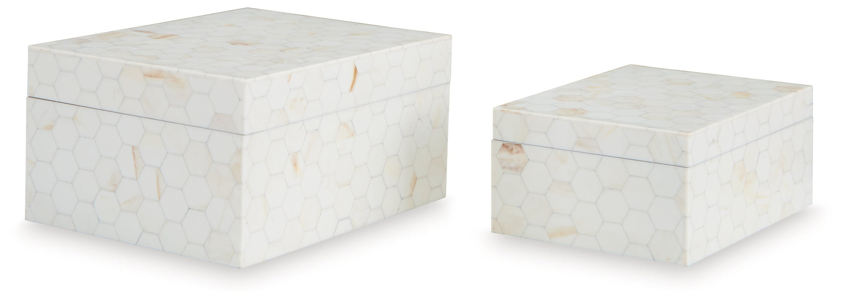 Aldenburg Cream Box (Set of 2) (Online Special Price) - Ornate Home