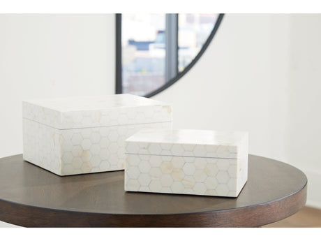 Aldenburg Cream Box (Set of 2) - Ornate Home