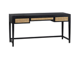 Alder Black Writing Desk - Ornate Home