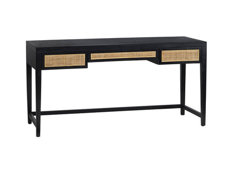 Alder Black Writing Desk - Ornate Home