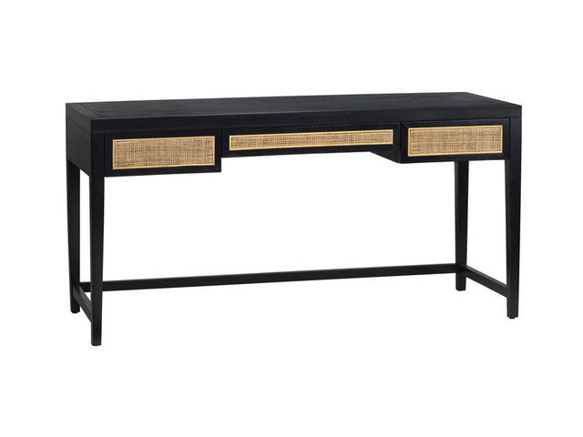Alder Black Writing Desk - Ornate Home