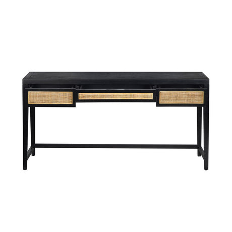 Alder Black Writing Desk - Ornate Home