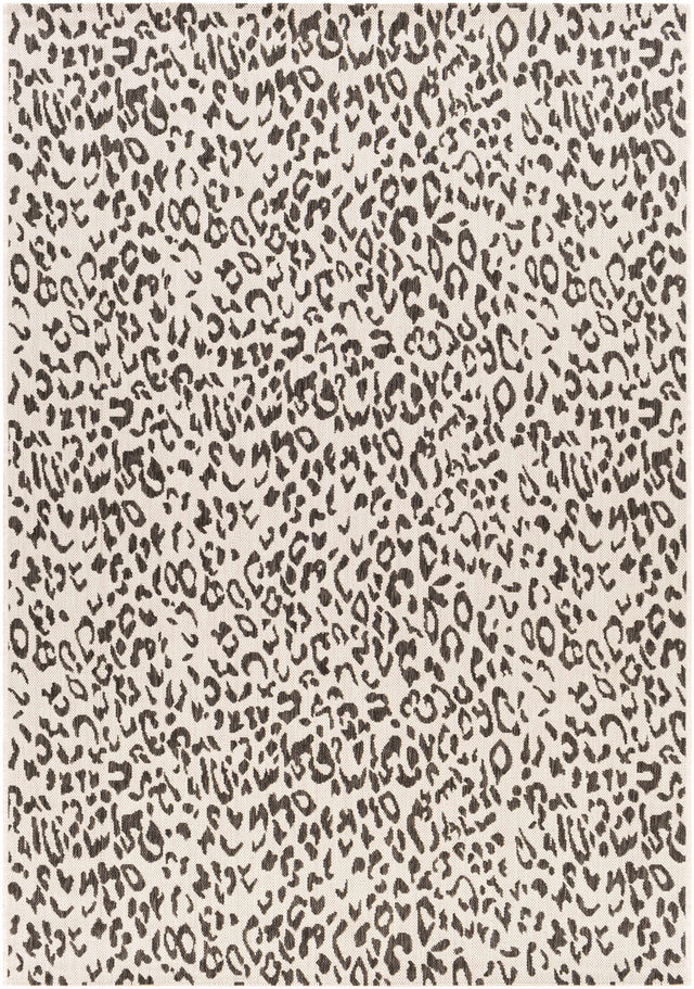 Alderbury White Leopard Print Outdoor Rug - Ornate Home