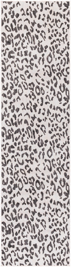 Alderbury White Leopard Print Outdoor Rug - Ornate Home