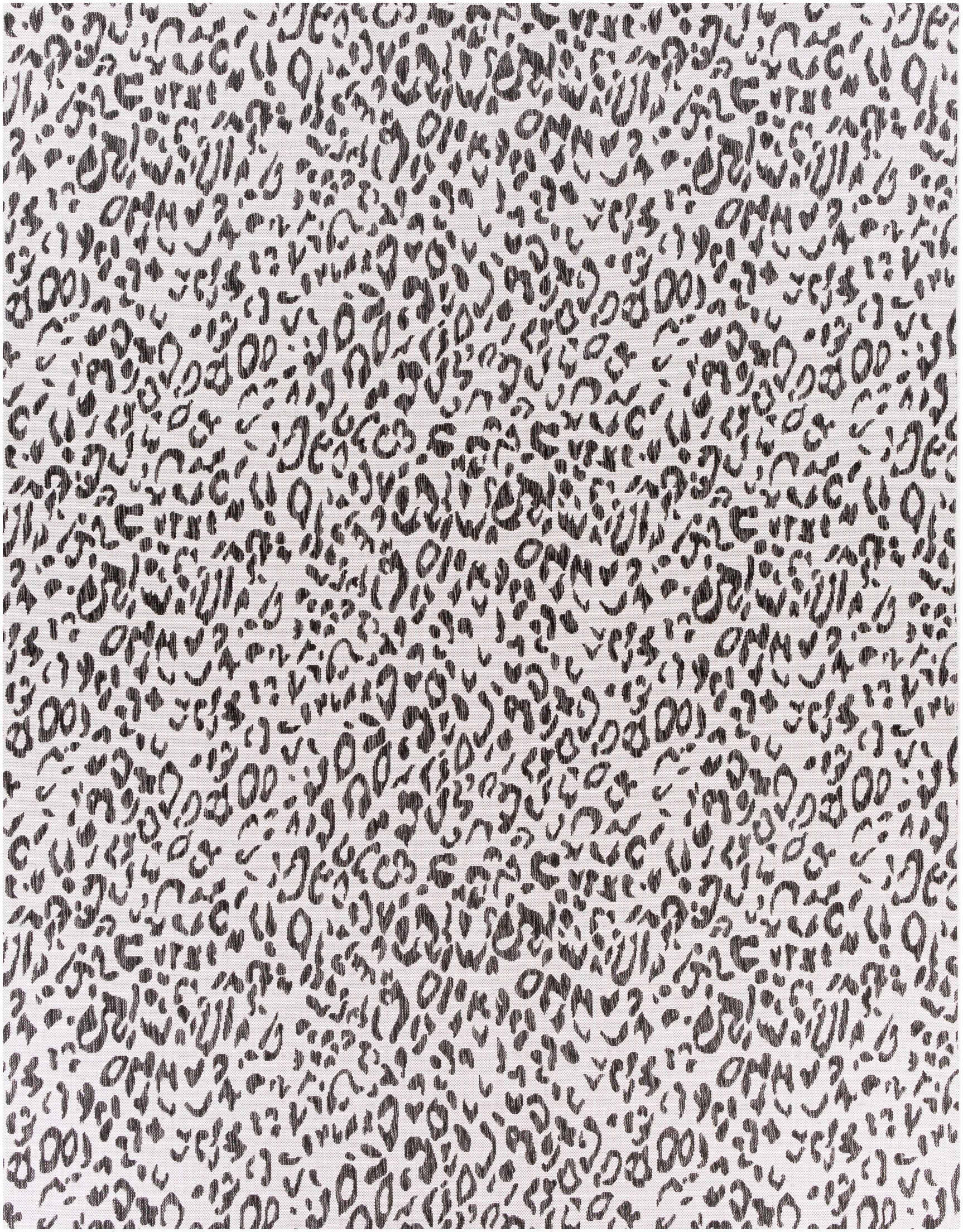 Alderbury White Leopard Print Outdoor Rug - Ornate Home