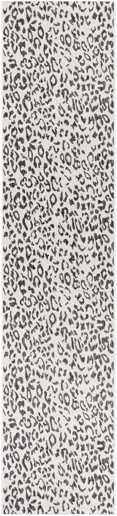 Alderbury White Leopard Print Outdoor Rug - Ornate Home