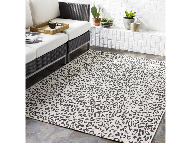 Alderbury White Leopard Print Rug - Ornate Home