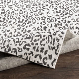 Alderbury White Leopard Print Rug - Ornate Home