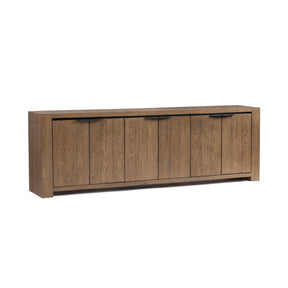 Alderson Cafe Brown 6-Door Cabinet