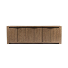 Alderson Cafe Brown 6-Door Cabinet