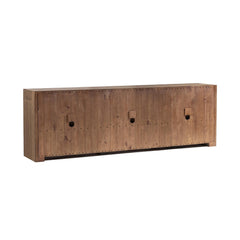 Alderson Cafe Brown 6-Door Cabinet