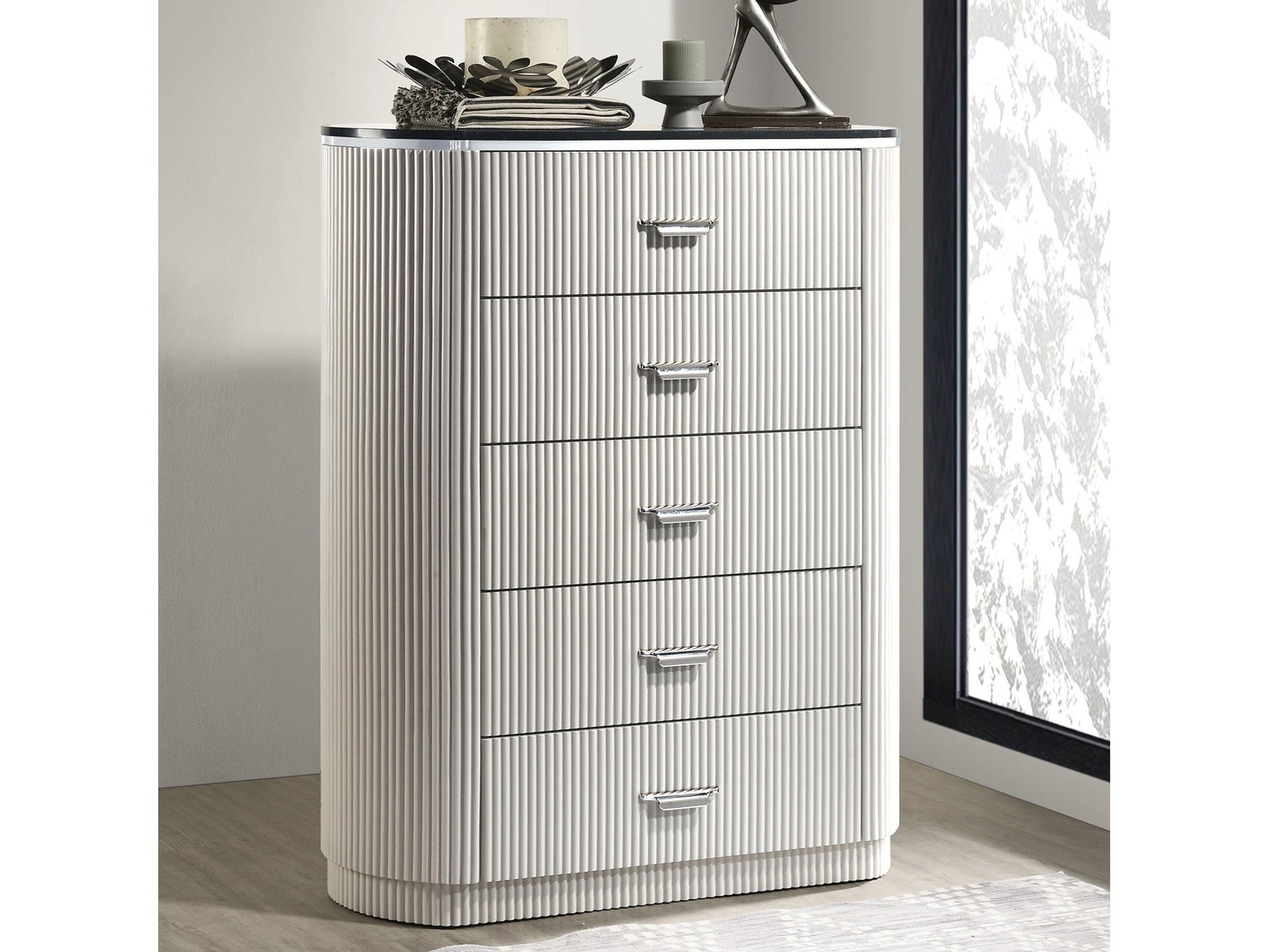 Aldgate Light Gray Chest - Ornate Home