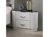 Aldgate Light Gray Nightstand - Ornate Home