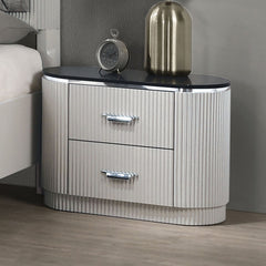 Aldgate Light Gray Queen 5 Piece Bedroom Set w/2 Nightstands - Ornate Home