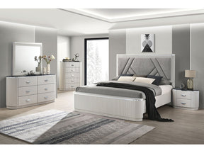 Aldgate Light Gray Queen 5 Piece Bedroom Set w/Chest - Ornate Home