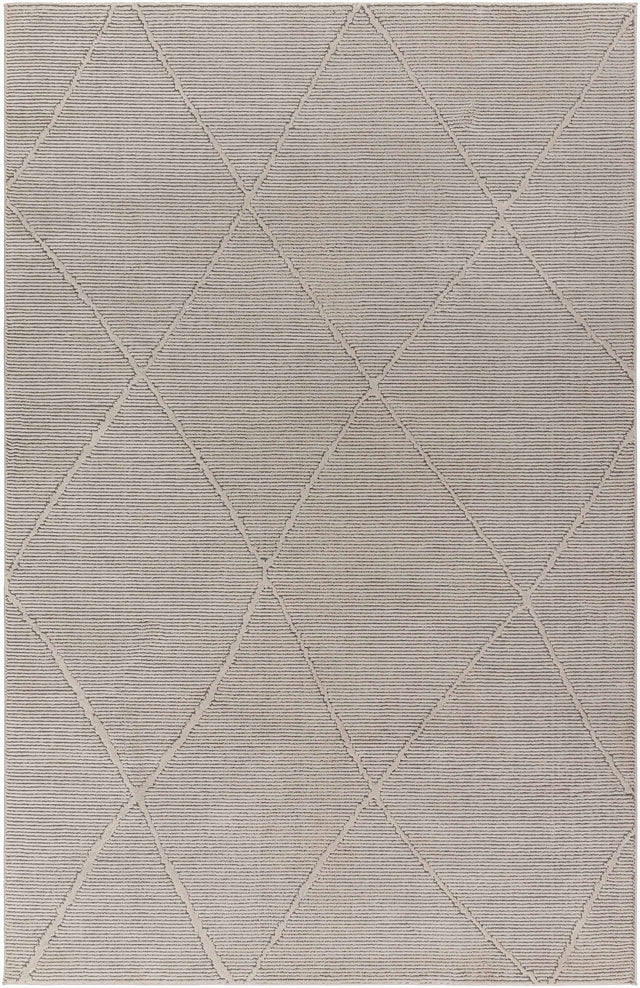 Aldis Grey Plush Textured Washable Rug - Clearance - Ornate Home