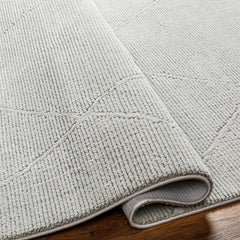 Aldis Grey Plush Textured Washable Rug - Clearance - Ornate Home