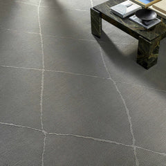 Aldis Grey Plush Textured Washable Rug - Clearance - Ornate Home